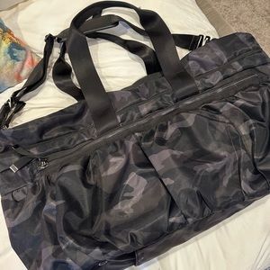 Caraa X Athleta Weekender large camo duffle bag